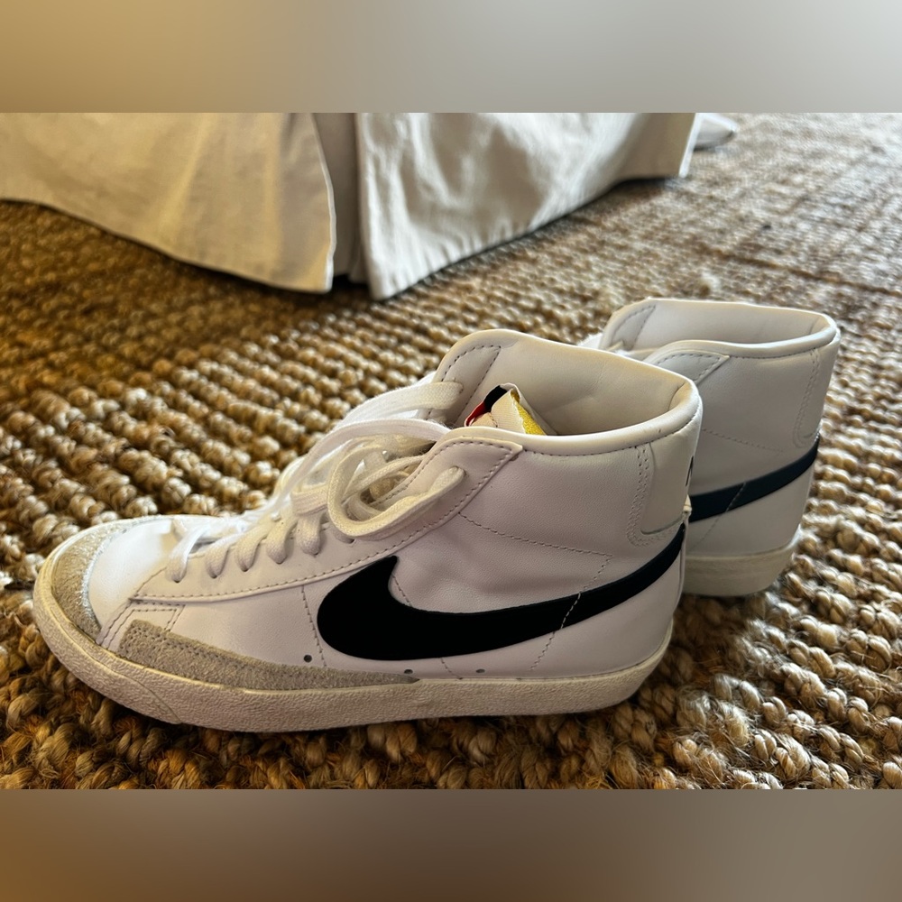 Nike White and Black Athletic Shoes